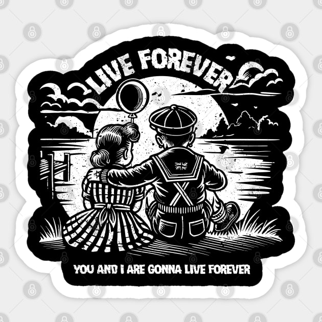 Live Forever Sticker by artslaves